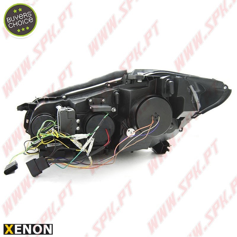 Faróis Xenon DRL LED Chrome - Mercedes W221 (2005-2009)