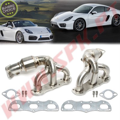 Colectores de Escape Inox - Porsche Boxster/ Cayman 981 (2012-2016)