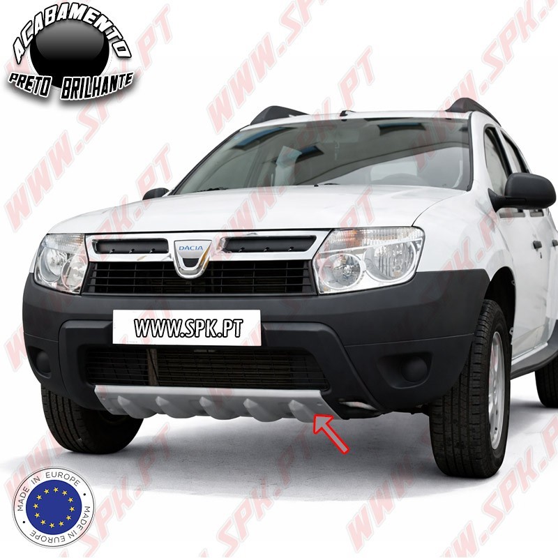 Spoiler Frontal Plástico ABS Preto Brilhante - Dacia Duster 1 (2010-2017)