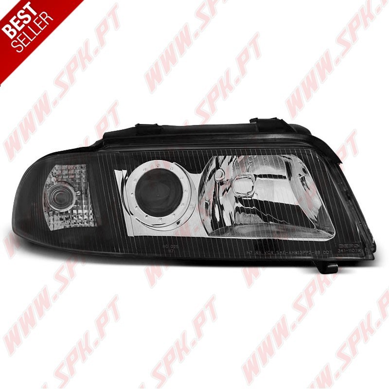 Faróis Look OEM Black - Audi A4 B5 Facelift (1999-2001)
