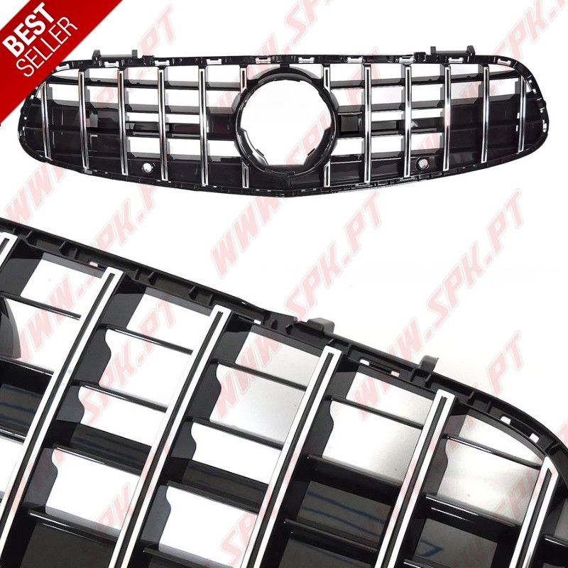Grelha Frontal Look GTR Chrome+Black - Mercedes SL R231 (2016-2020)