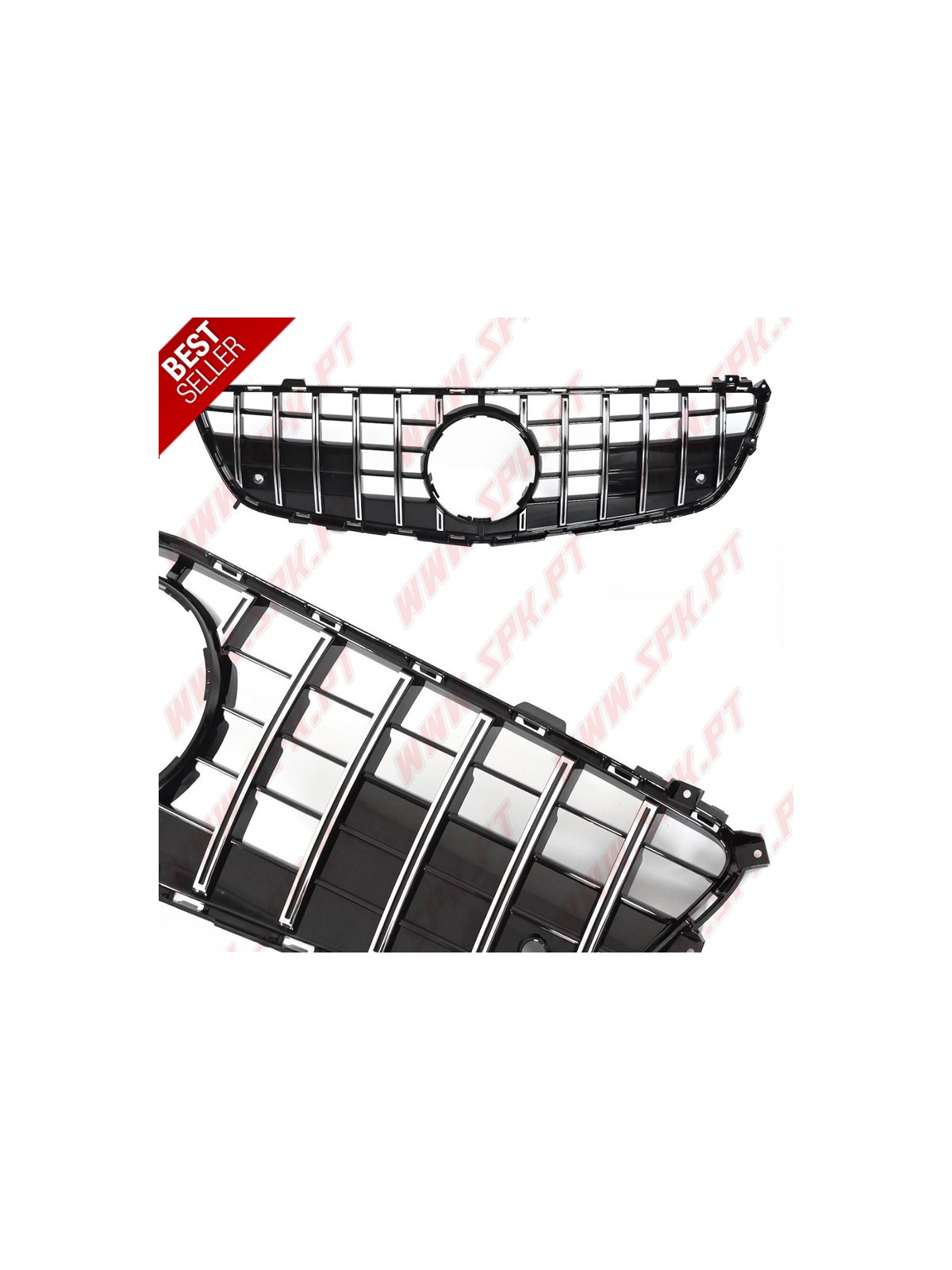 Grelha Frontal Look GTR Chrome+Black - Mercedes SL R231 (2011-2016)