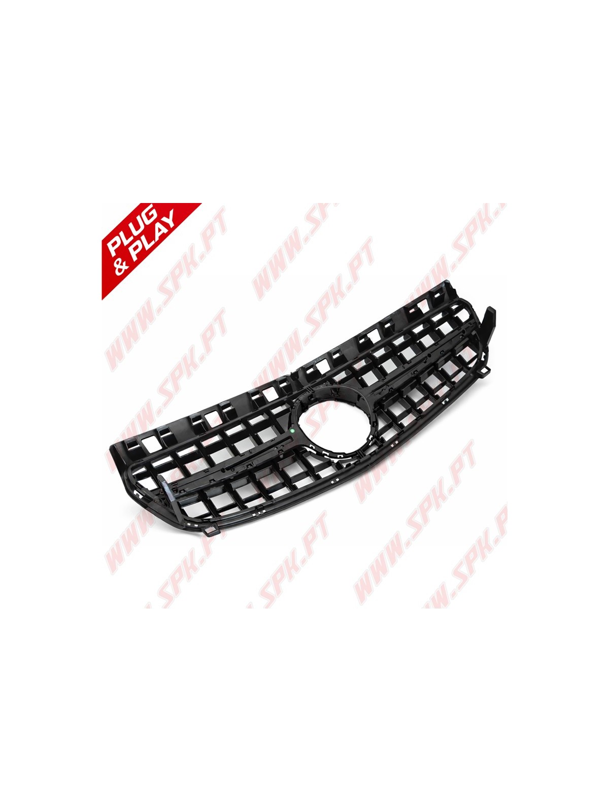 Grelha Frontal Look GTR Chrome+Black - Mercedes W176 (2012-2015)