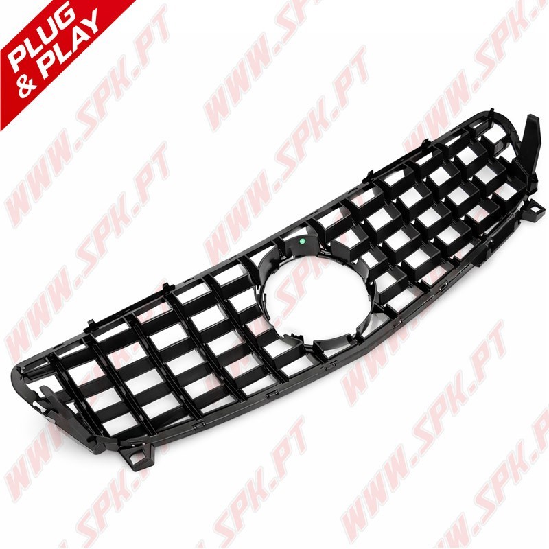 Grelha Frontal Look GTR Chrome+Black - Mercedes W176 Facelift (2015-2018)