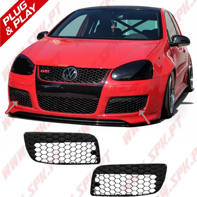 Grelhas Inferiores Laterais Look GTI "Honeycomb" – VW Golf 5 (2004-2008)