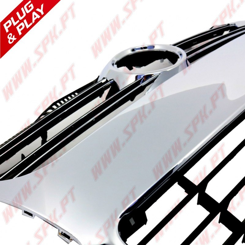 Grelha Frontal Look R32 Black+Chrome – VW Golf 5 R32 / R32 Aftermarket (2003-2008)