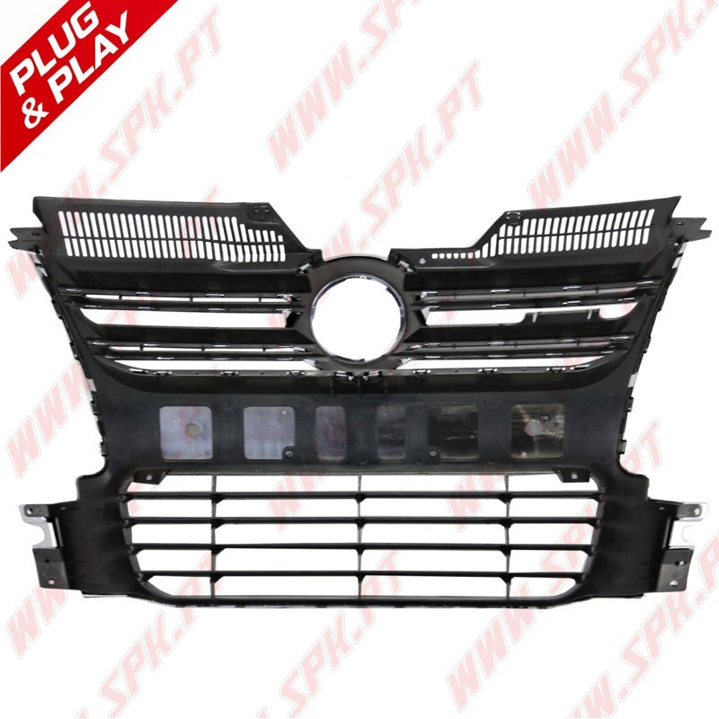 Grelha Frontal Look R32 Black+Chrome – VW Golf 5 R32 / R32 Aftermarket (2003-2008)