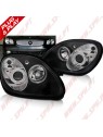 Faróis Angel Eyes Black - Mercedes SLK R170 (2006-2004)