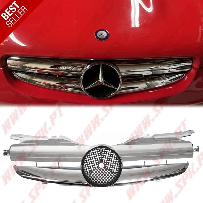 Grelha Frontal Look CL Chrome - Mercedes SLK R170 (1996-2004)