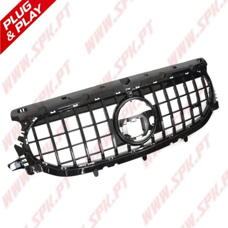Grelha Frontal Look GTR Black Gloss - Mercedes GLA H247 (2019-2023)