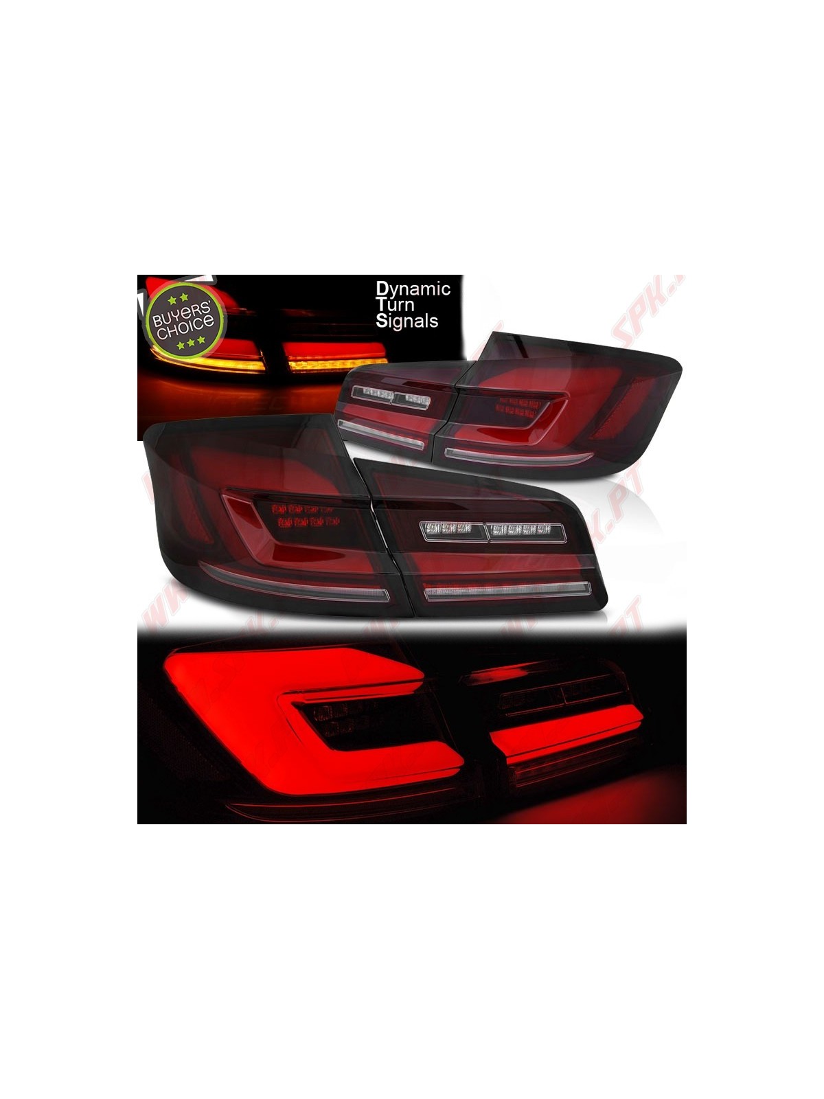 Farolins FULL-LED Dark Red - BMW F10 Sedan (2010-2017) Farolins FULL-LED Dark Red - BMW F10 Sedan (2010-2017)
