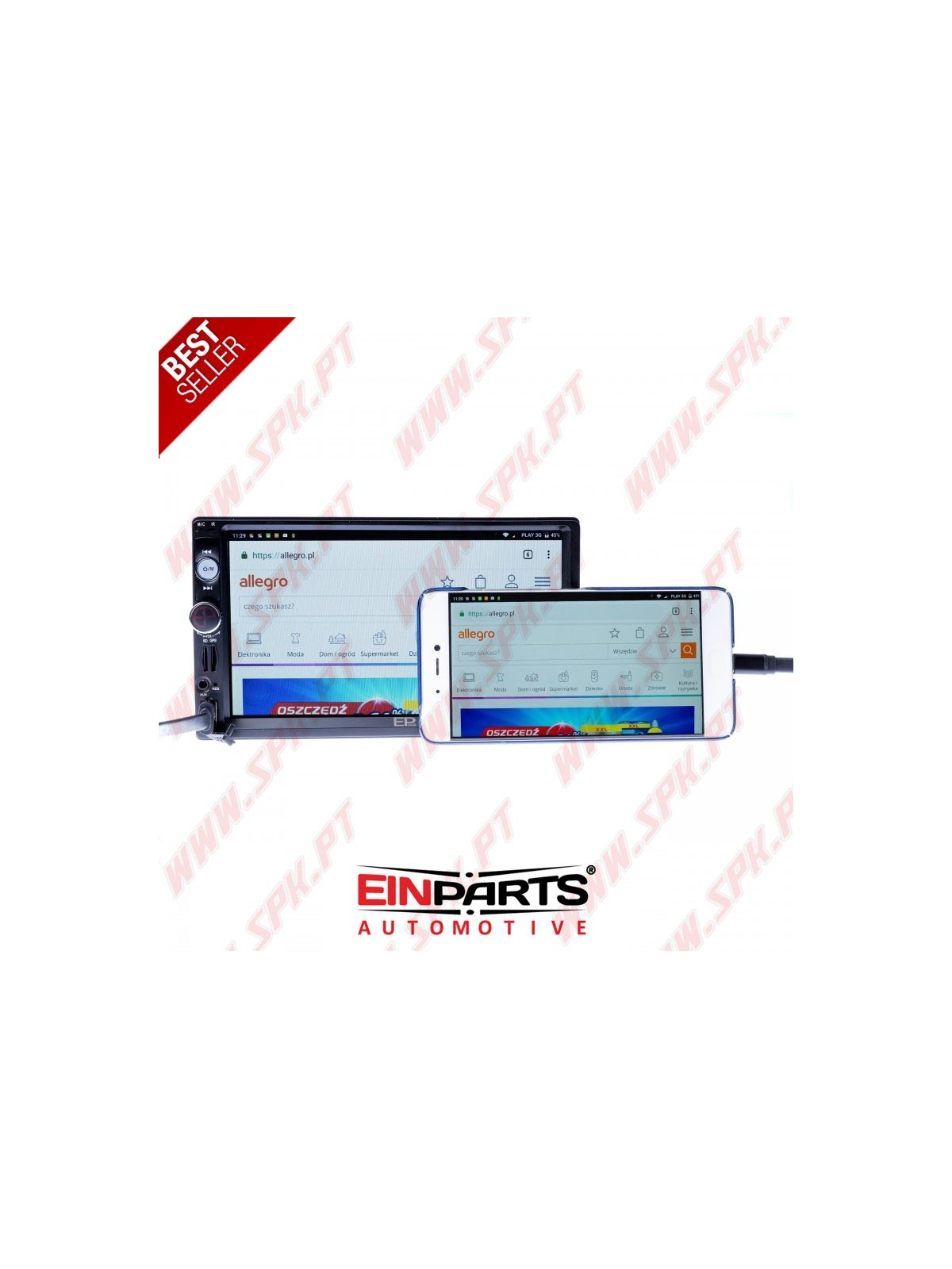 Radio EP 2DIN 7" GPS / USB / MICRO SD