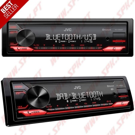 Radio 1DIN JVC KD-X282BT - Bluetooth / USB / K2 Technology