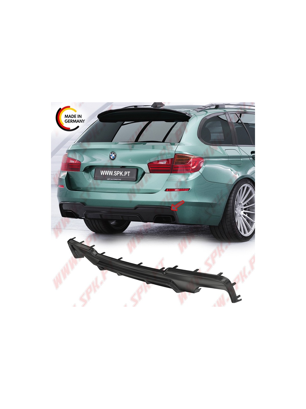 Difusor Traseiro BMW F10 / F11 - 550i / 550d