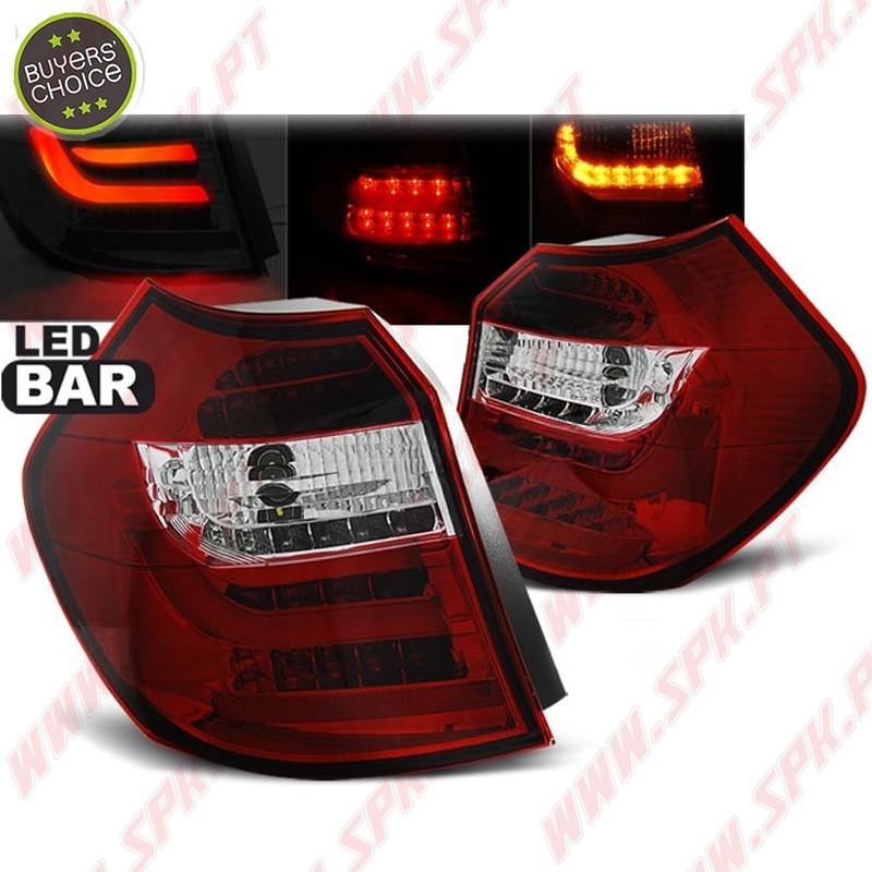 Farolins LED Red+Clear - BMW E87 / E81 (2004-2011)