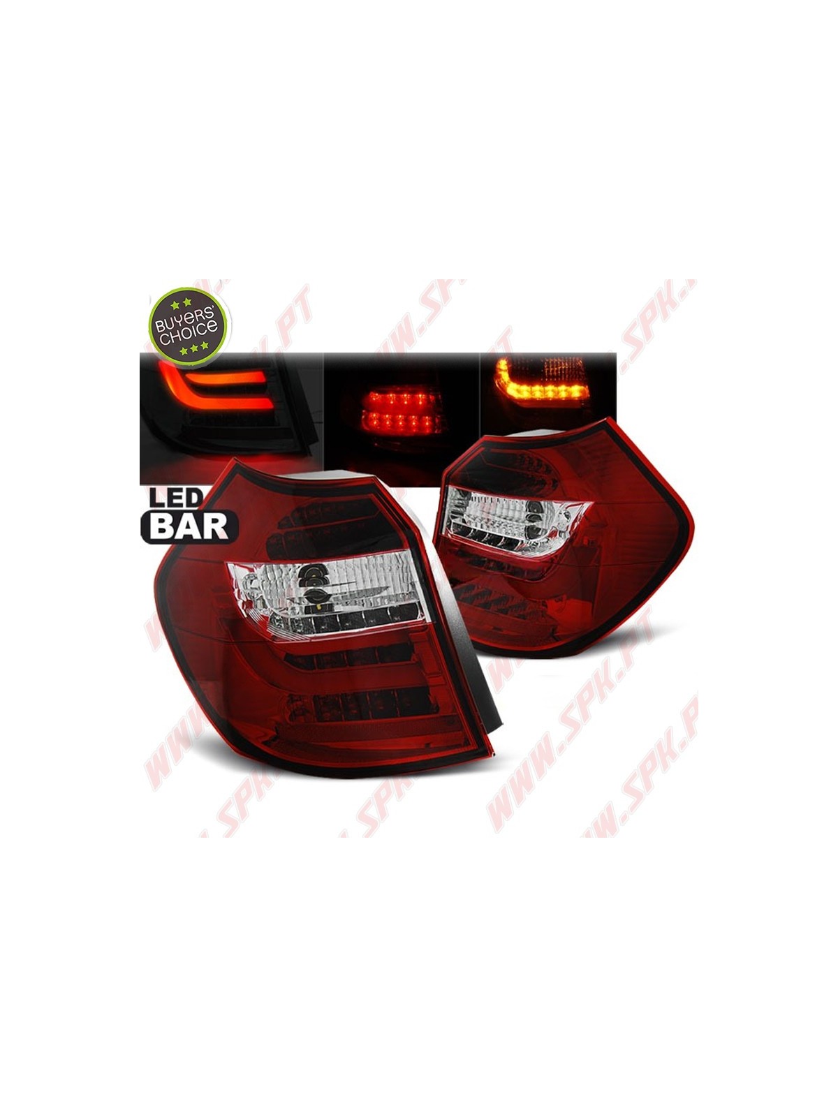 Farolins LED Red+Clear - BMW E87 / E81 (2004-2011)