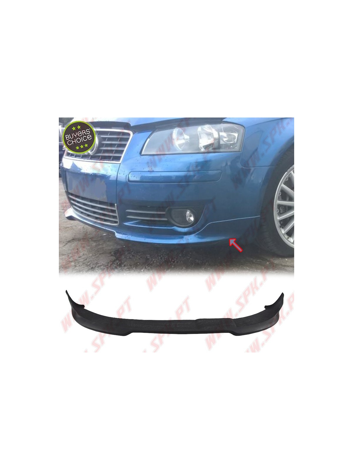Spoiler Frontal Audi A3 8P (2003-2008) Spoiler Frontal Audi A3 8P (2003-2008)