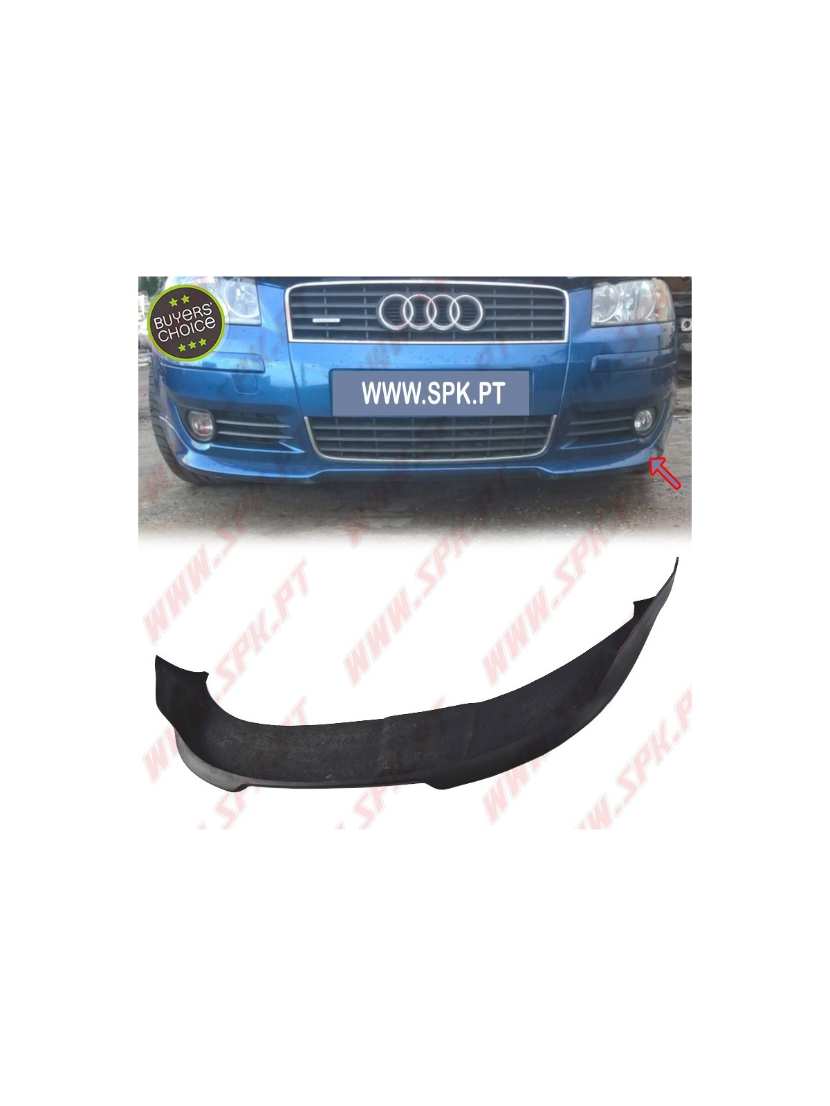 Spoiler Frontal Audi A3 8P (2003-2008) Spoiler Frontal Audi A3 8P (2003-2008)