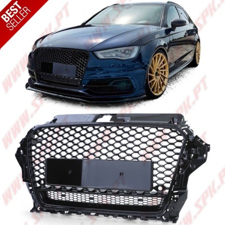Grelha Frontal Look Quattro - Audi A3 8V (2012-2016)