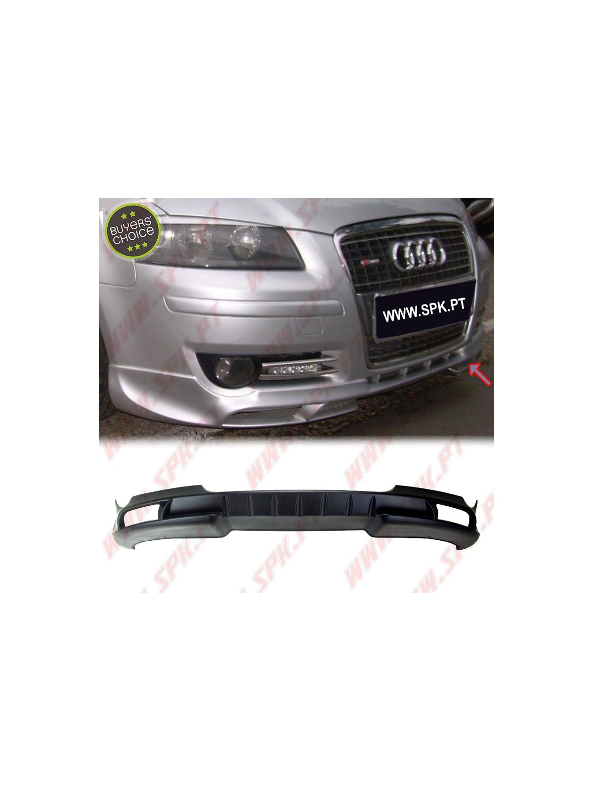 Spoiler Frontal Audi A3 8P (2003-2008) Spoiler Frontal Audi A3 8P (2003-2008)