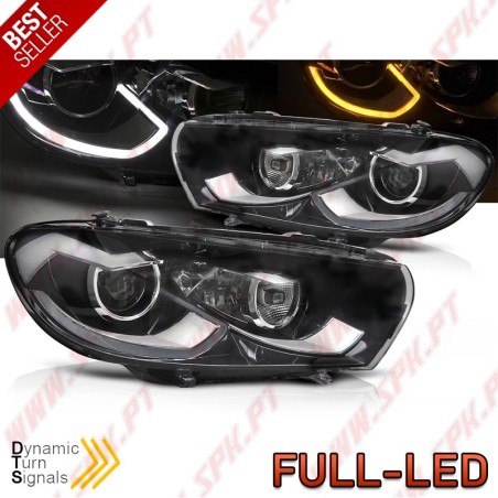 Faróis DRL FULL-LED Black - VW Scirocco (2008-2014)