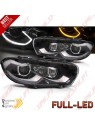 Faróis DRL FULL-LED Black - VW Scirocco (2008-2014)