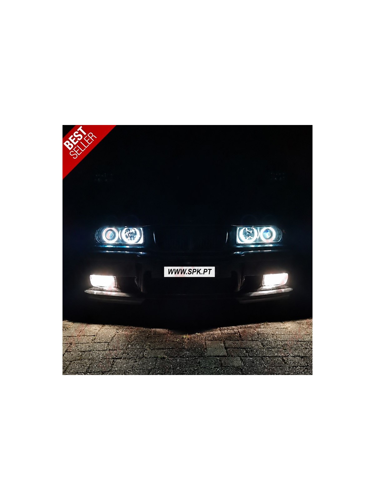 Faróis Angel Eyes CCFL - BMW E36 Sedan / Touring / Compact (1990-1998)
