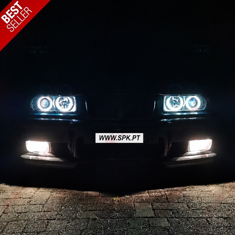Faróis Angel Eyes CCFL - BMW E36 Coupe / Cabrio (1990-1998)