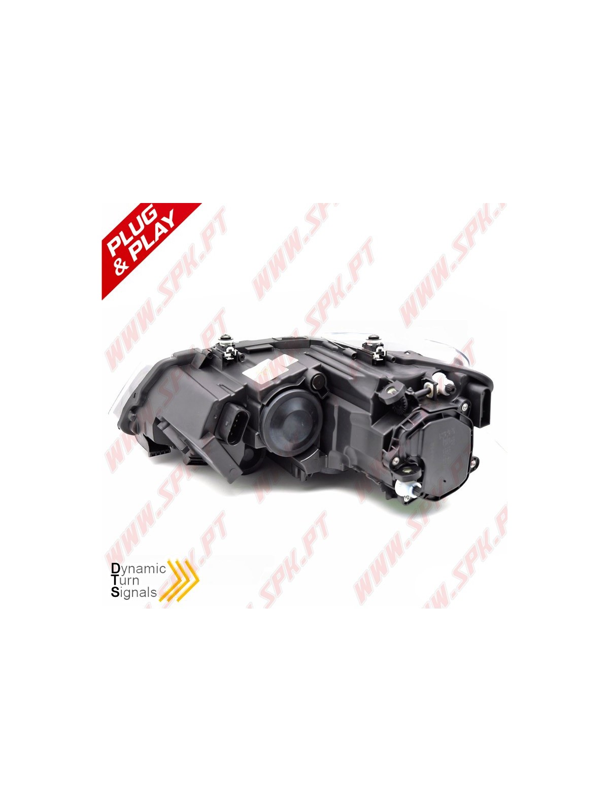 Faróis LED Look DRL / Red Black - VW Polo 6R / 6C (2009-2017)
