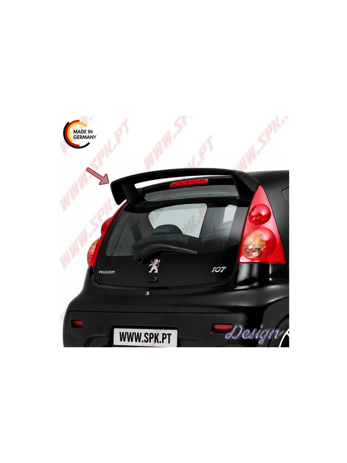 Aileron Traseiro - Citroen C1 / Peugeot 107 (2005-2014)