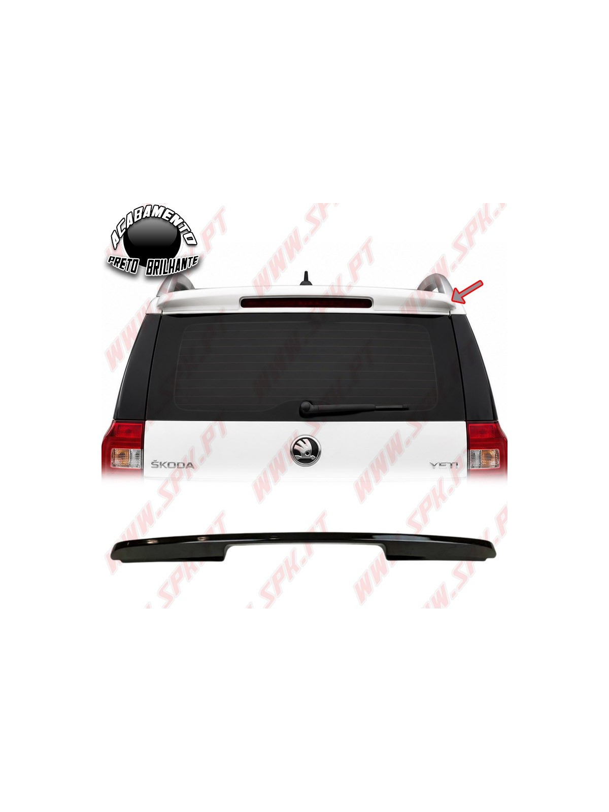 Aileron Traseiro - Skoda Yeti (2009-2017)