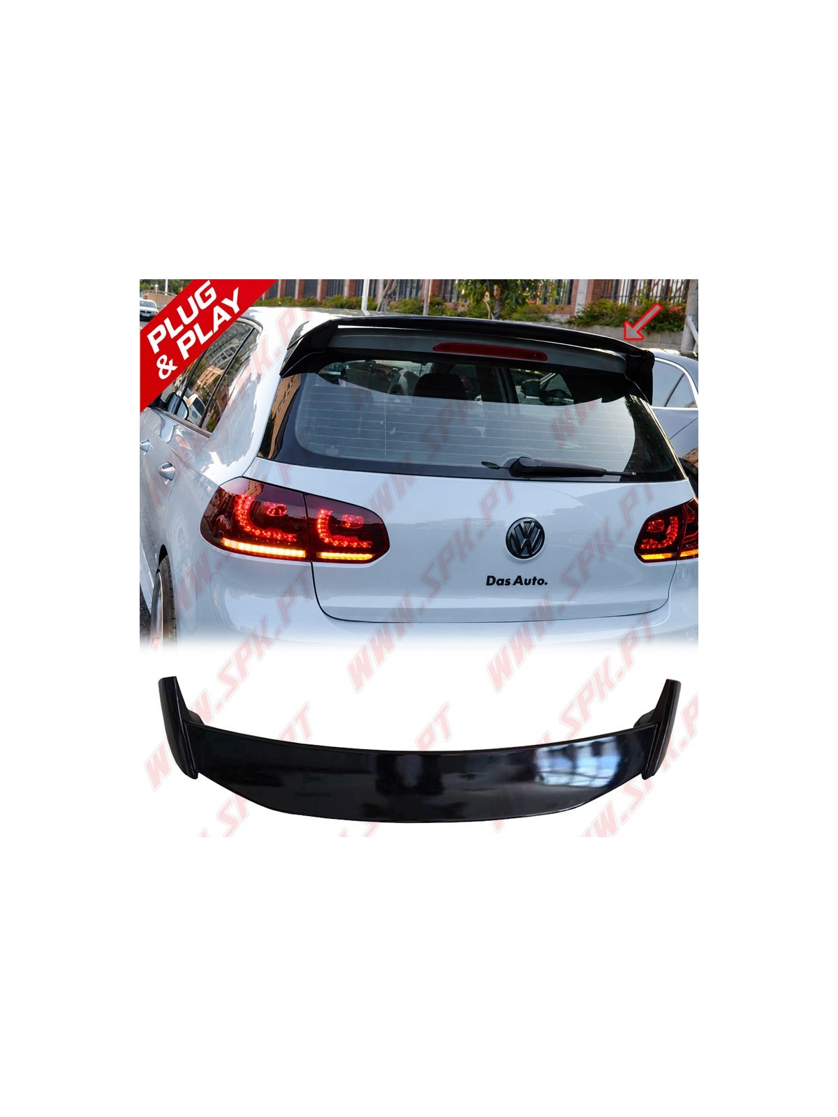Aileron Traseiro V.4 - VW Golf 6 GTI / GTD / R (2008-2012)