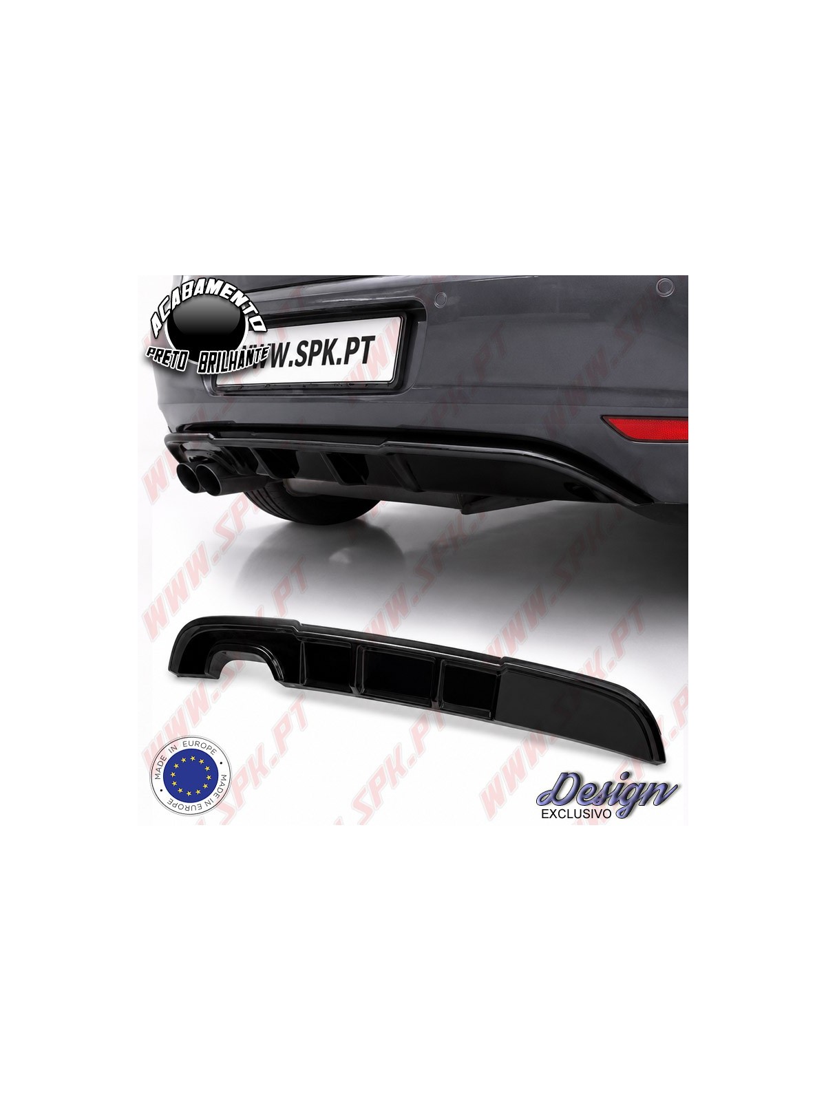Difusor Traseiro V.3 - VW Golf 6 "Standard" (2008-2012)