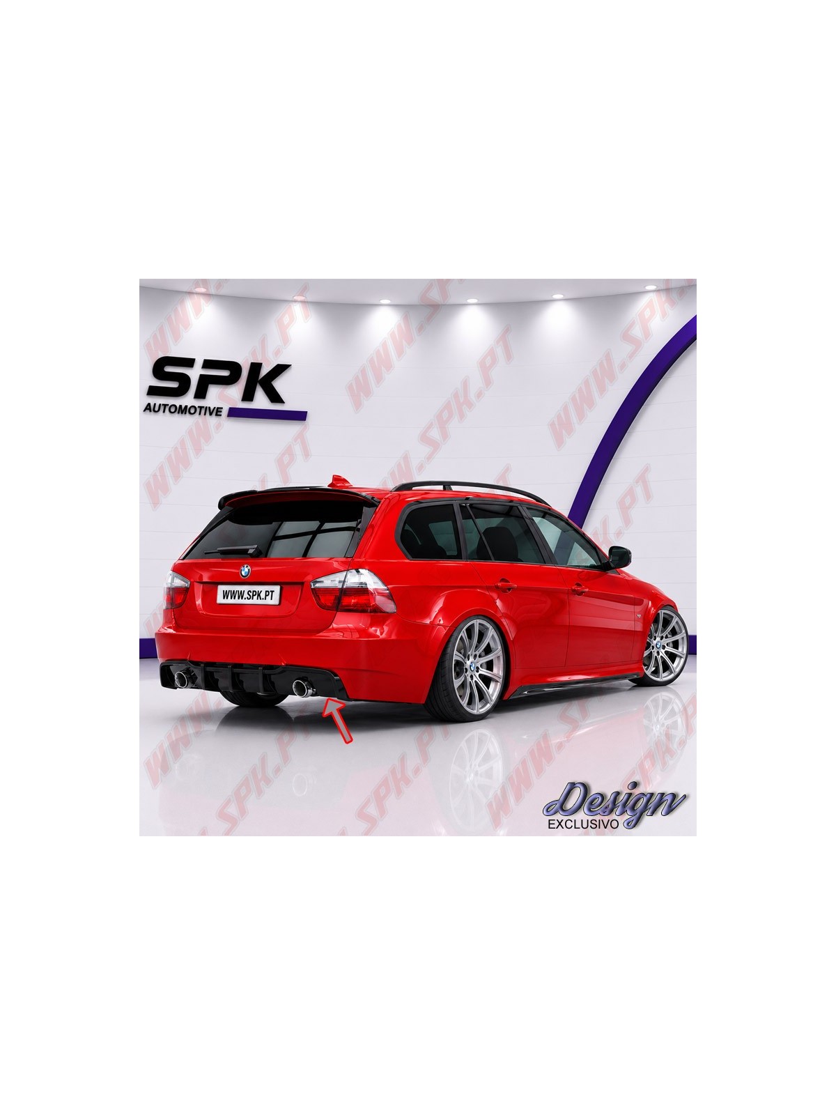 Difusor Traseiro - BMW E90 / E91 (2005-2008)