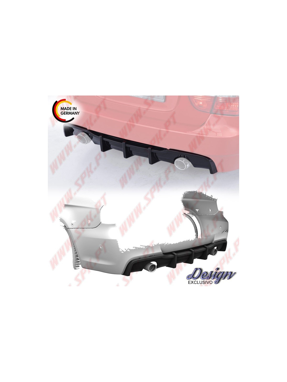 Difusor Traseiro - BMW E90 / E91 (2005-2008)