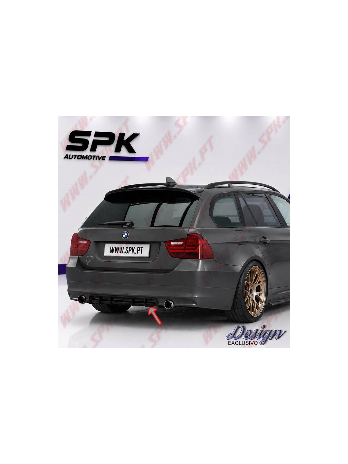 Difusor Traseiro - BMW E90 / E91 Base (2005-2008)