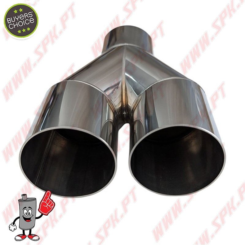 Ponteira de Escape Inox Look BMW - Dupla 2x60mm