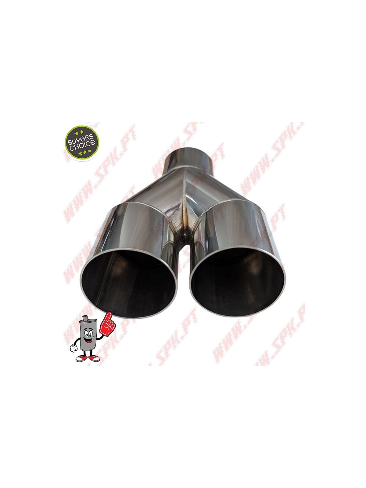 Ponteira de Escape Inox Look BMW - Dupla 2x60mm