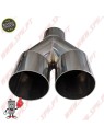 Ponteira de Escape Inox Look BMW - Dupla 2x60mm