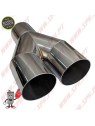 Ponteira de Escape Inox Look BMW - Dupla 2x60mm