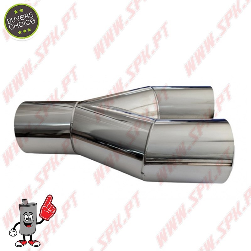 Ponteira de Escape Inox Look BMW - Dupla 2x60mm