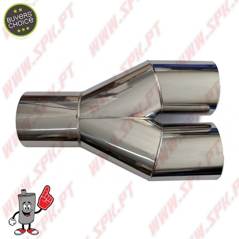 Ponteira de Escape Inox Look BMW - Dupla 2x60mm