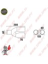 Ponteira de Escape Inox Look BMW - Dupla 2x60mm
