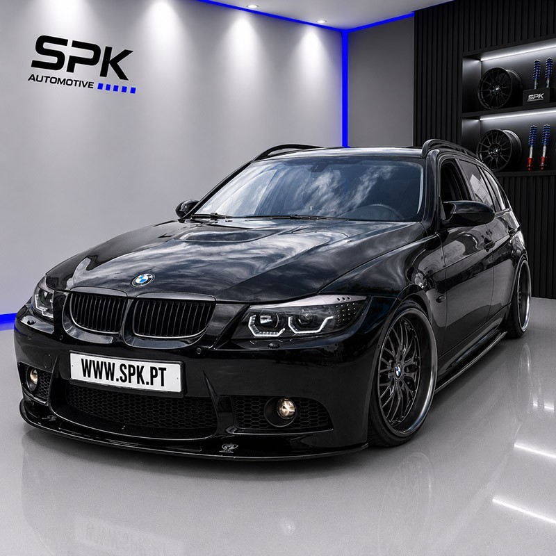 Faróis Angel Eyes 3D - C/Pisca LED / Black - BMW E90 / E91 (2005-2008)