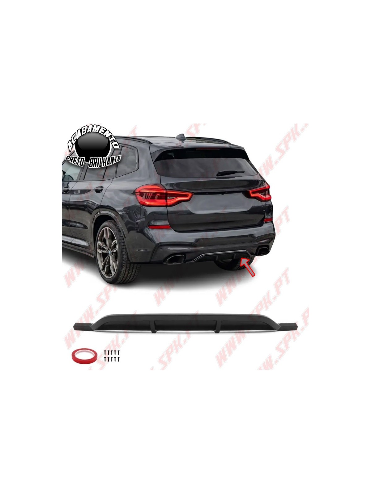 Difusor Traseiro - BMW X3 G01 Pré-LCI (2018-2021)
