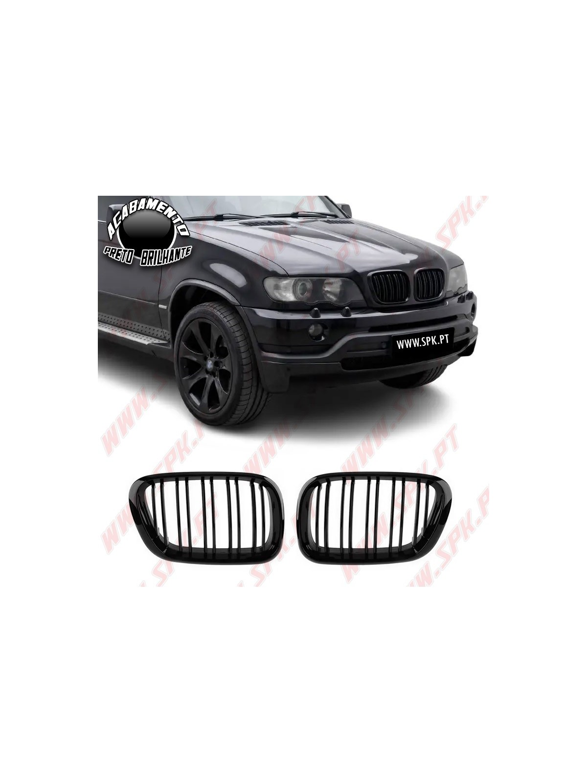 Grelhas Frontais Look M-Performance - BMW X5 E53 (1999-2003)