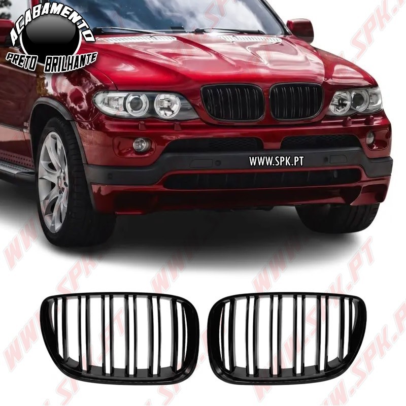 Grelhas Frontais Look M-Performance - BMW X5 E53 Facelift (2004-2006)