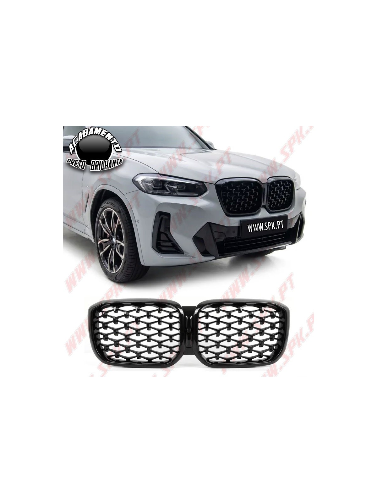 Grelhas Frontais Look Diamond - BMW X3 G01 / X4 G02 (2004-2006)