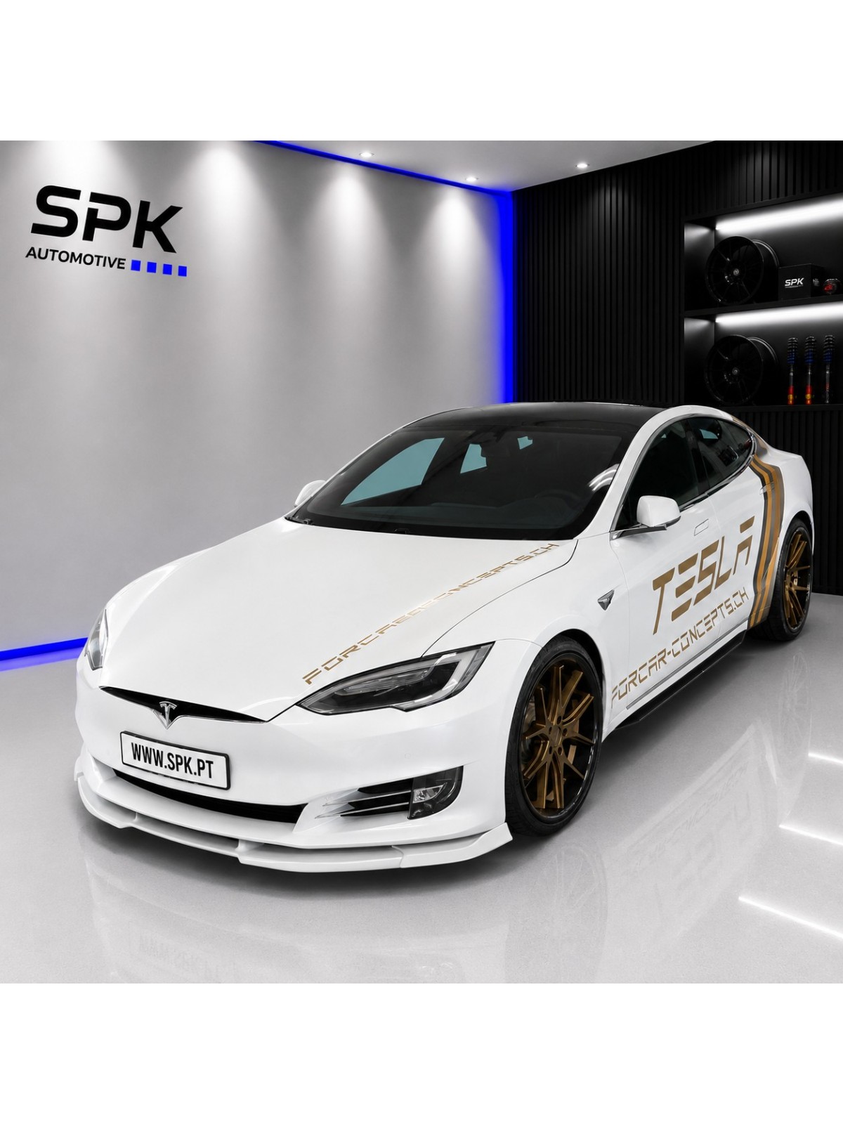 Lip Spoiler Frontal Vario-X - Tesla Model S (2016-)