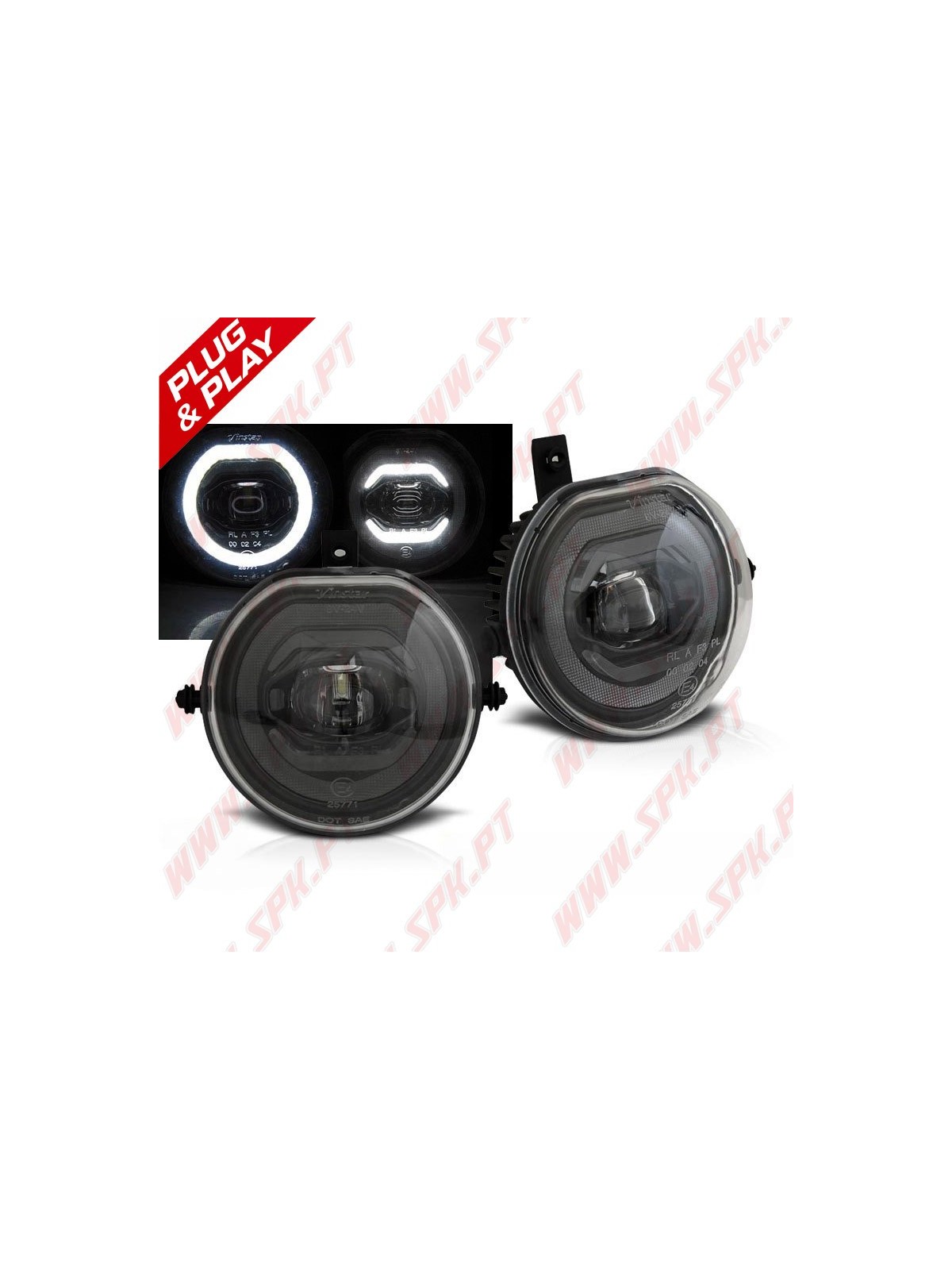Faróis de Nevoeiro Look DRL LED - Mini Cooper F55 / F56 / F54 / F57 (2014-2019)